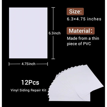 Vinyl Siding Repair Kit, -Patch Self-Adhesive Tape Mobile Home Skirting House Fence