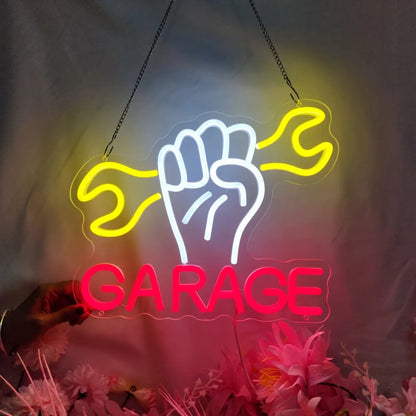 Garage Light Neon Sign, LED, Man Cave, Workshop