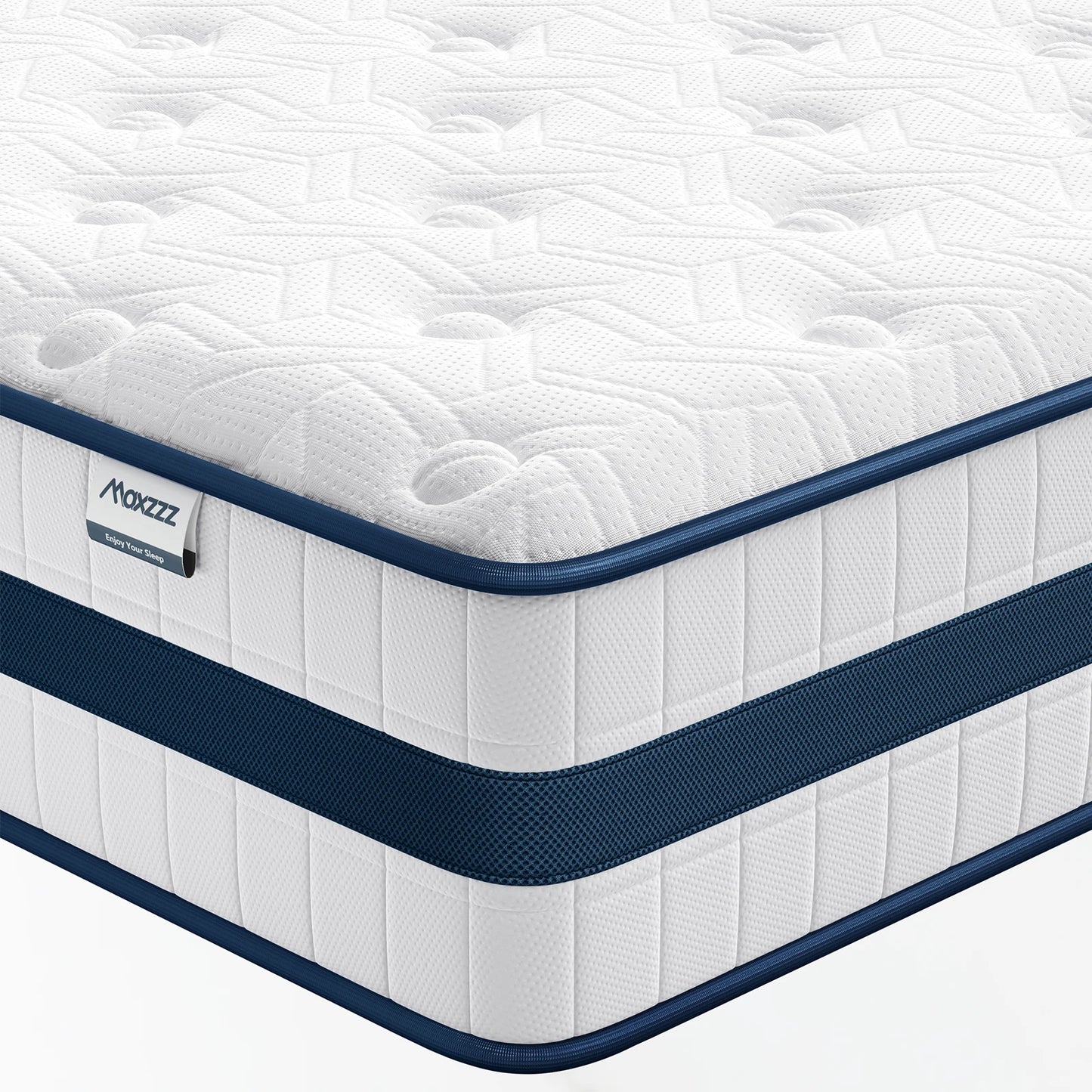 10-12'' Twin/King/Queen Size Mattress, Bed with Gel Memory Foam & Individually Pocket Coils for Pressure Relief & Support Made in USA