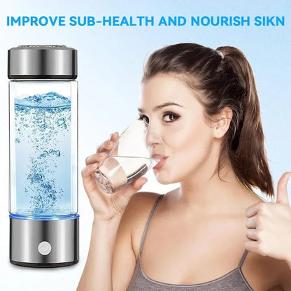 Hydrogen Water Bottle  Alkaline Ionizer USB Rechargeable Portable hydrogen Water Ionizer