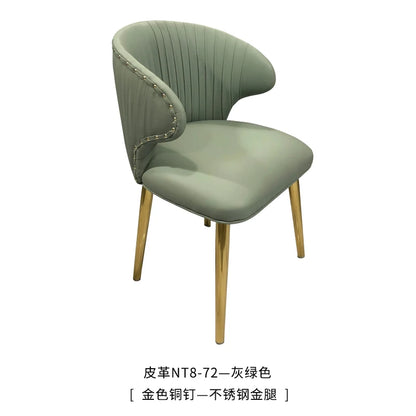 Set Of 2 Upholstered Wing Back Dining Chairs Living Room Designer Kitchen