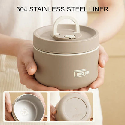 Thermal Lunch Box with Lid; Leakproof