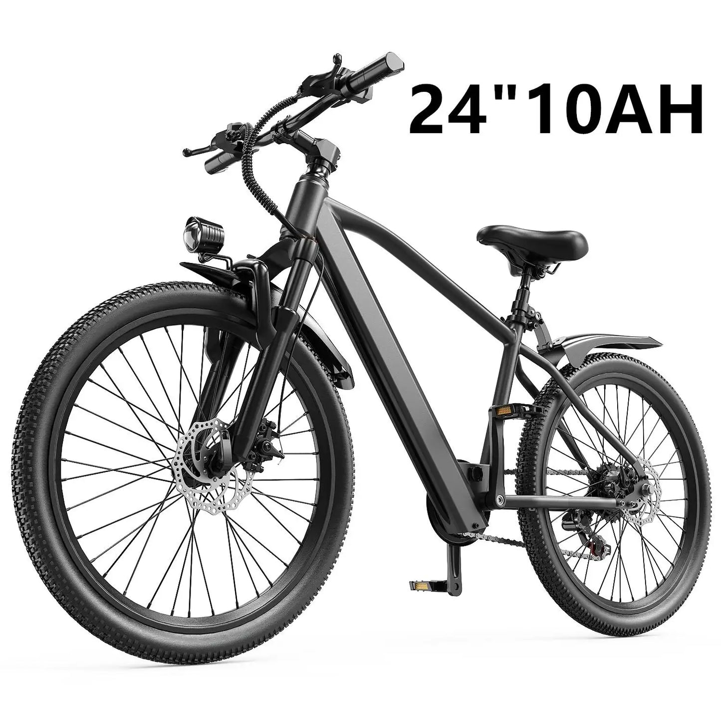Electric Bicycle, 26" or  24" Electric Mountain Bike with 36V Battery Peak 500W Motor,21 Speed Ebike