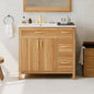 36 inch Bathroom Vanity with Sink, Wood  Storage Cabinet with 3 Drawer, 1 Bottom Divider Drawer