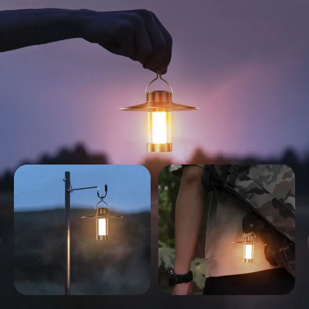 LED Camping Tent Light Type-c Charging Dimmable