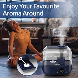 SEJOY 5L Humidifiers for Bedroom Large Capacity Low Noise for Home Office Ultrasonic Mist Humidifier