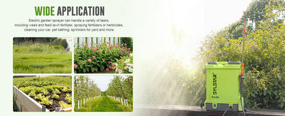 4 Gallon Battery Powered Backpack Sprayer 16L Agriculture Spray 100 PSI 5 Nozzles Electric Graden Sprayer