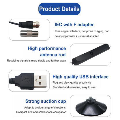 Amplified TV Antenna 4K Digital