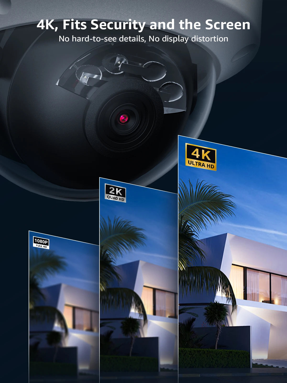 ANNKE C800 4K PoE Security Camera Outdoor IK10 8MP Smart Dual Light Built-in Mic  Apple or Google app