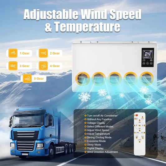 12V 960W  Split White Air Conditioner Kit