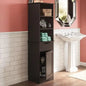 Storage Cabinet; Freestanding; Three Open Shelves and Drawer