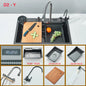 Multifunctional Kitchen Waterfall Sink Digital Display; 304 Stainless Steel