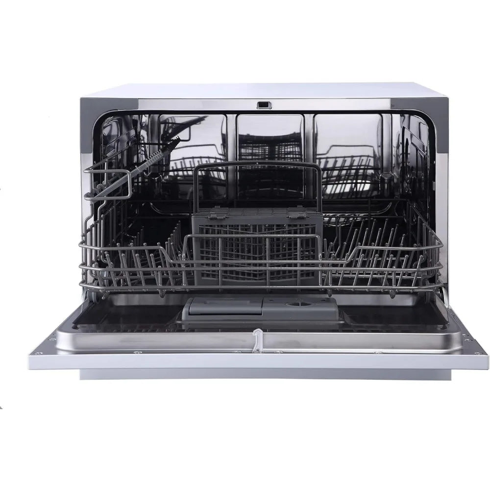 Energy Star Countertop Dishwasher with Delay Start & LED – White