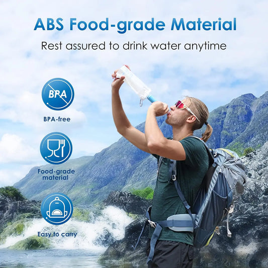 Waterdrop Water Filter Straw, Water Purifier Survival, Emergency Preparedness, 1 Pack
