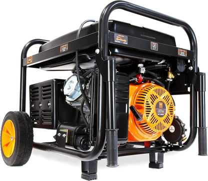DF1100X 11000-Watt Dual Fuel; Electric Start Portable Generator with Wheel Kit and CO Shutdown Sensor