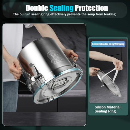 304 Stainless Steel Vacuum Sealed Cannister; Cooking or Storage