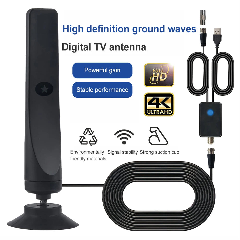 Amplified TV Antenna 4K Digital