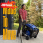 10000 Peak Watt Portable Open Frame Inverter Generator, Remote Electric Start with Auto Choke, Transfer Switch Ready