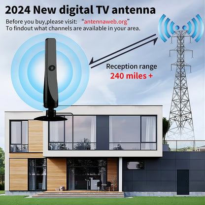 Amplified TV Antenna 4K Digital