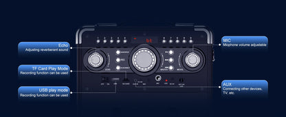 Karaoke Speaker for Outdoor Activities, Parties