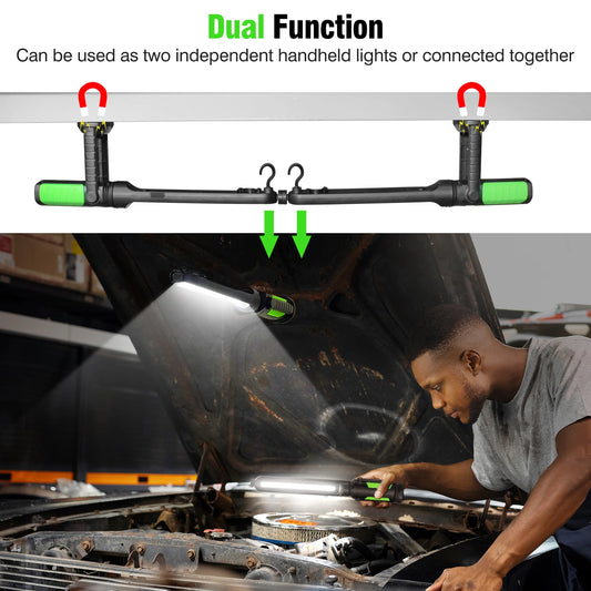 20w Rechargeable LED Work Light Adjustable Cordless Magnetic