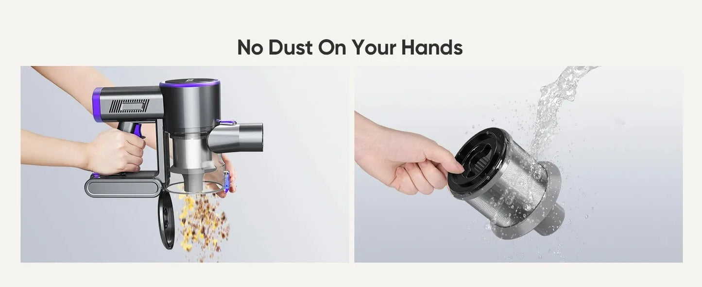 N12 Cordless Vacuum Cleaner 200W Motor Ultra Lightweight 6-In-1 Vacuum Up to 45Mins Runtime for Carpet Hard Floor