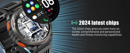 LaNikar New Smart Watch KE5 3ATM Waterproof Original Design Sports Watch With Compass And Altitude Barometer LED Flashlight Call