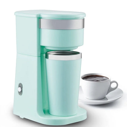 Personal Coffee Maker with Stainless Steel Travel Mug Auto Shut Off 14oz Capacity