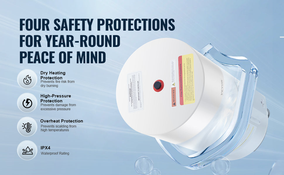 SucceBuy Electric Water Heater 40/70L Tank Instant Hot Water Heater 1.6Kw Tankless Water Heater w/ LED  110v