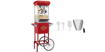 Electric Popcorn Maker Commercial Popper Machine  Automatic  8/12Oz Corn Cookware with Scoop